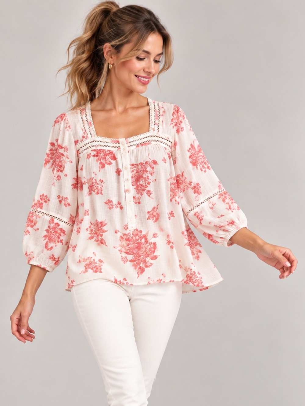 🎉5 for $45🎉Wonderly top blouse shirt size M